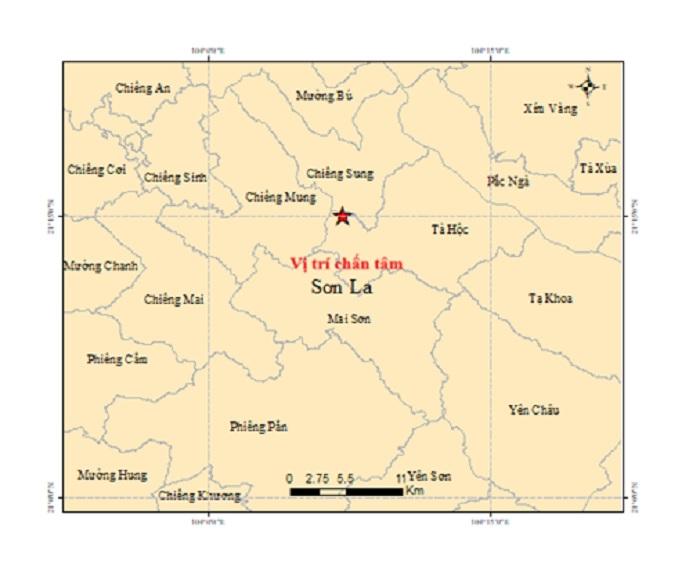 Hai trận động đất liên tiếp gây rung lắc mạnh ở Sơn La Hai trận động đất liên tiếp gây rung lắc mạnh ở Sơn La
