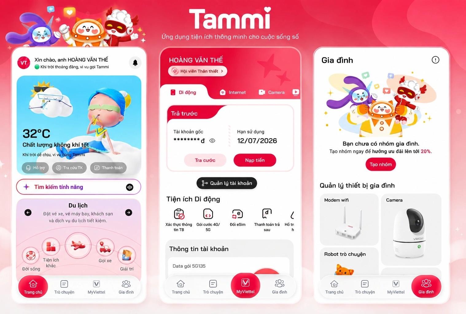 Sau 3 tháng ra mắt, siêu ứng dụng Tammi cán mốc 20 triệu người dùng, lãnh đạo Viettel Telecom 'giải mã' tham vọng muốn hướng tới Sau 3 tháng ra mắt, siêu ứng dụng Tammi cán mốc 20 triệu người dùng, lãnh đạo Viettel Telecom 'giải mã' tham vọng muốn hướng tới