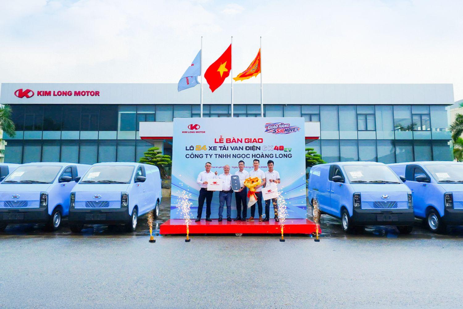 Lô 24 xe tải van điện GK48-EV đầu quân cho dịch vụ đô thị tại Đà Nẵng