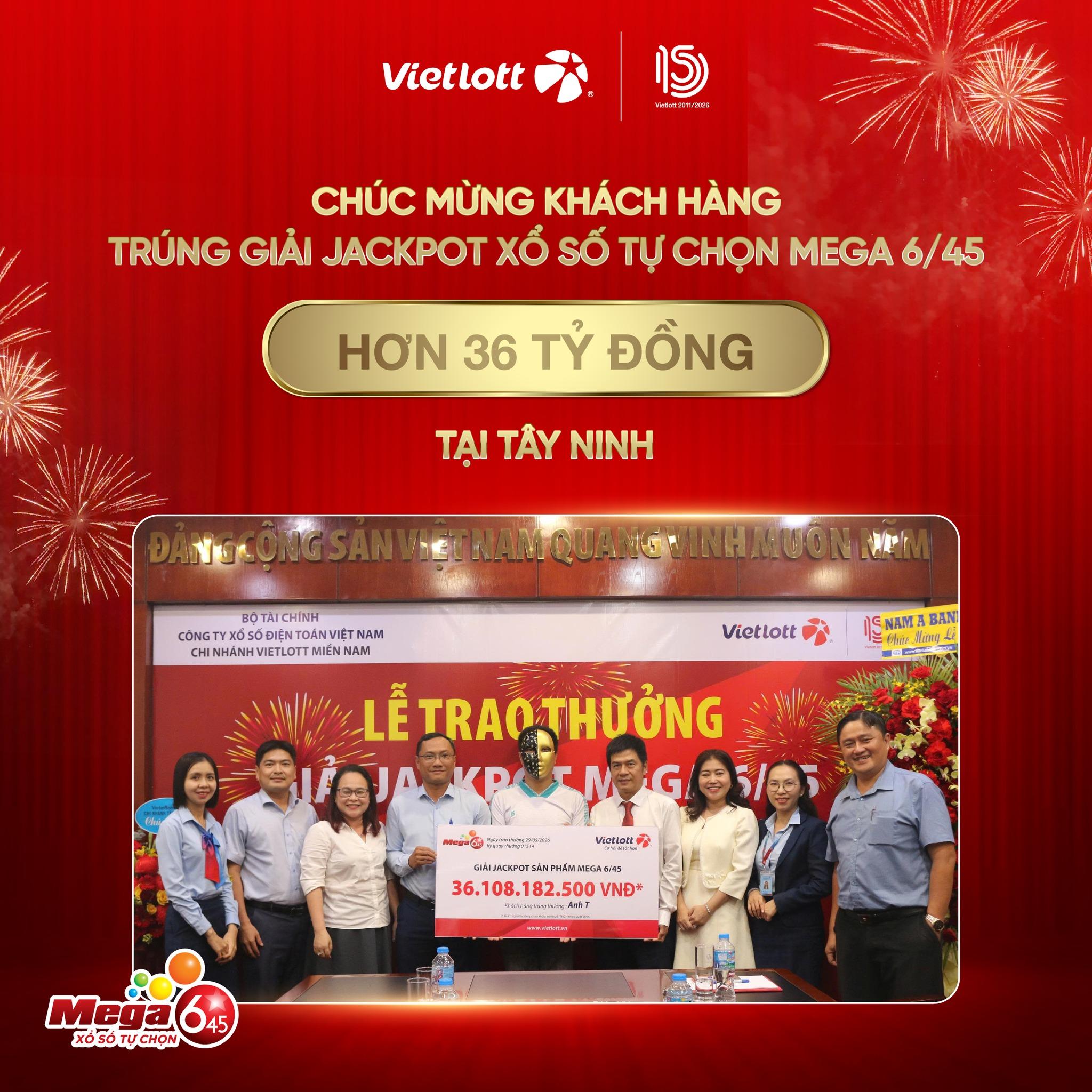 Nam công nhân xa quê trúng Vietlott 36 tỷ đồng nhờ bộ số quen thuộc Nam công nhân xa quê trúng Vietlott 36 tỷ đồng nhờ bộ số quen thuộc