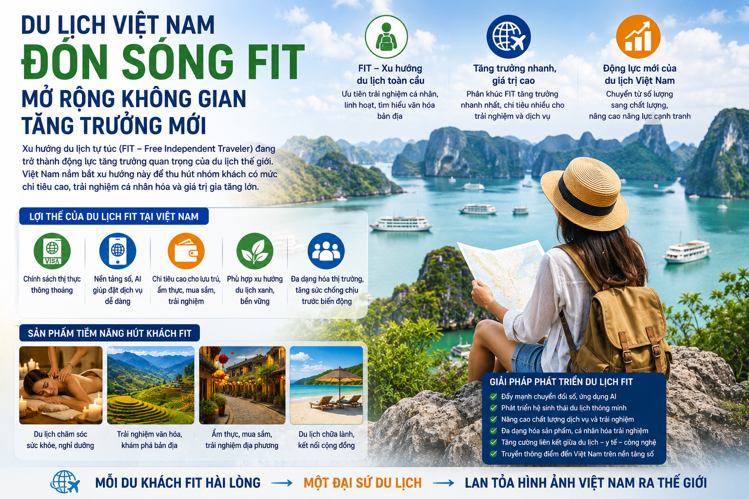 Khách du lịch tự túc trở thành động lực tăng trưởng mới của du lịch Việt Nam Khách du lịch tự túc trở thành động lực tăng trưởng mới của du lịch Việt Nam