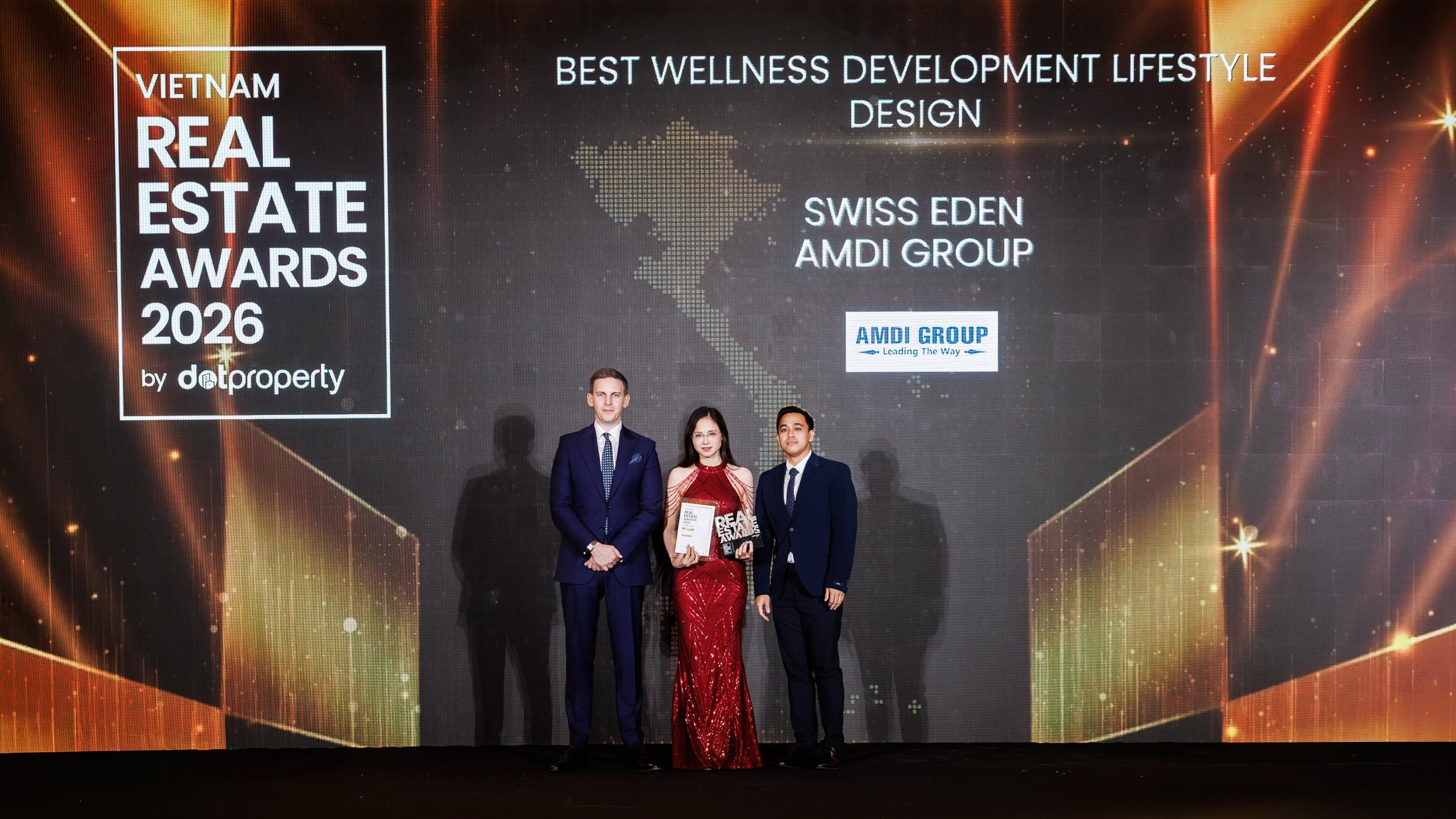 Làng Thụy Sỹ khoáng nóng Swiss Eden được vinh danh tại Dot Property Vietnam Awards 2026