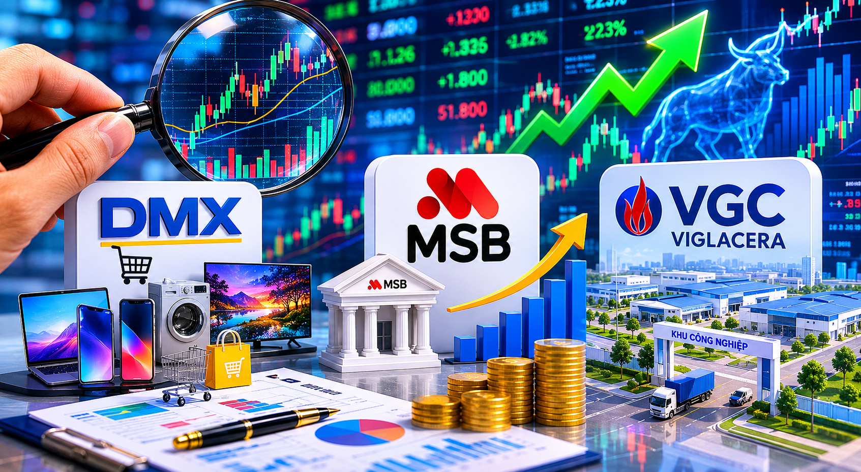 Điểm sáng cổ phiếu đầu tháng 6: DMX, MSB và VGC được các công ty chứng khoán đánh giá tích cực