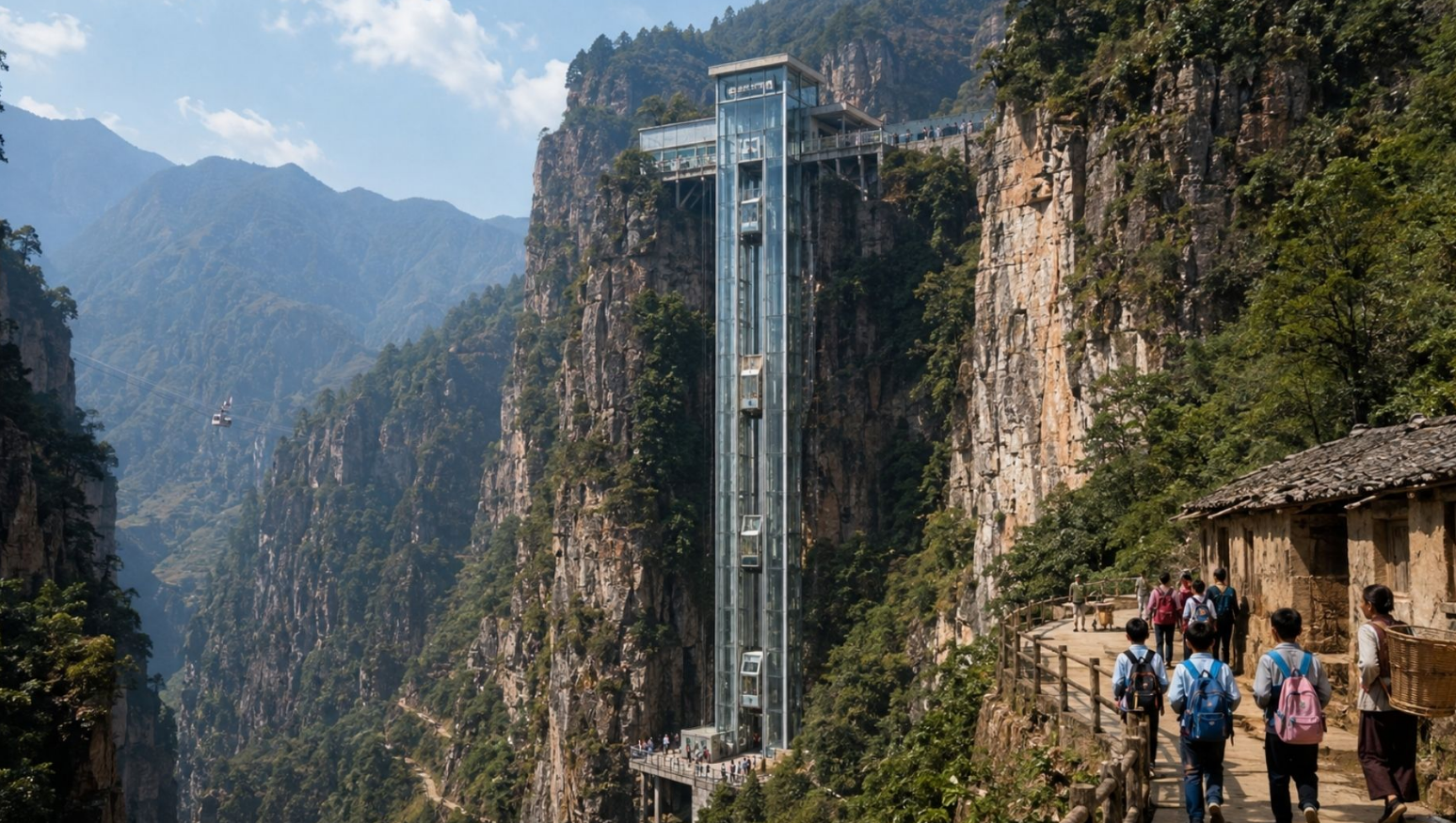 Xây dựng siêu dự án thang máy ở độ cao 288m để giúp đỡ học sinh vùng xa, vốn đầu tư hơn 260 tỷ đồng