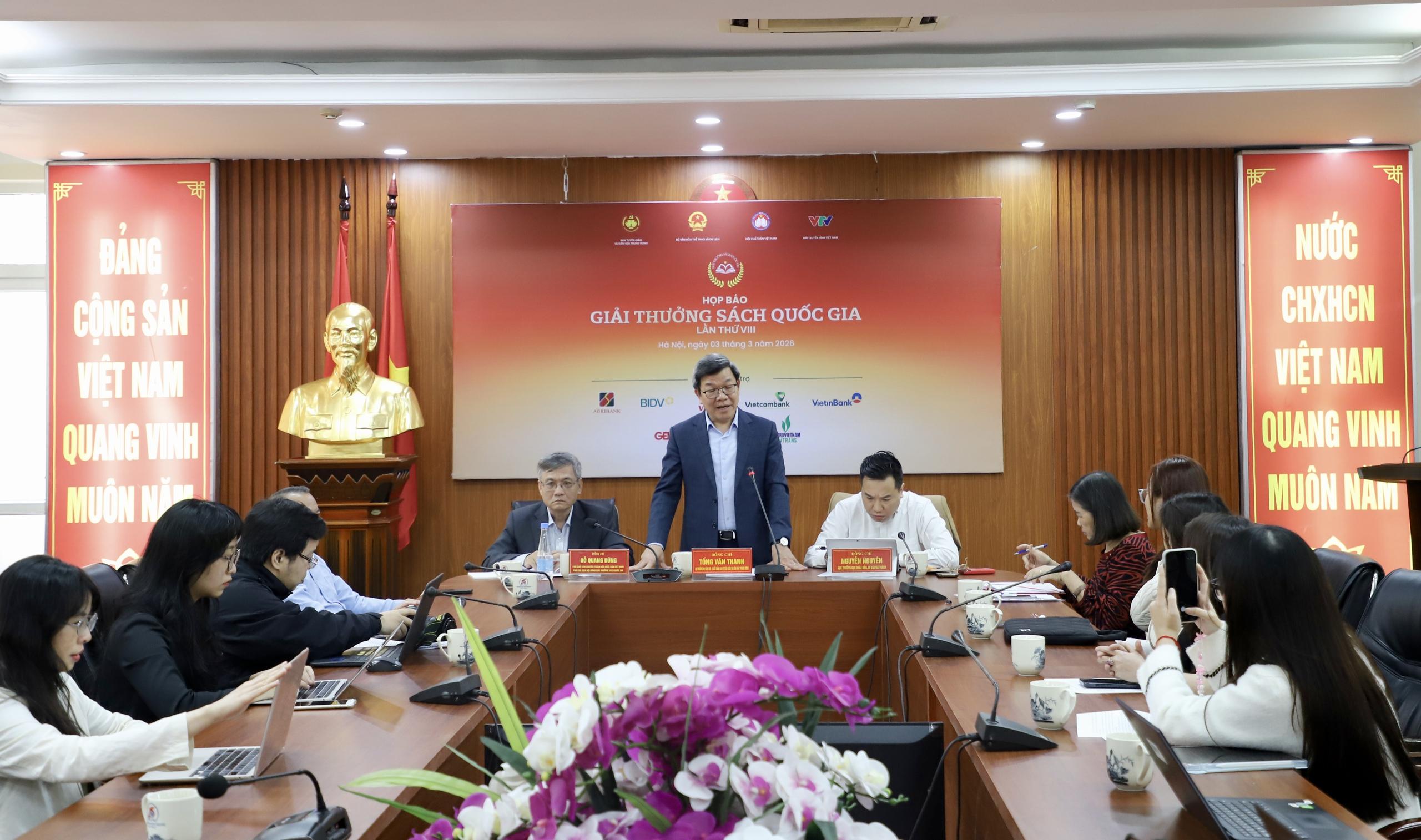 Lễ trao Giải thưởng Sách Quốc gia lần thứ VIII sẽ được tổ chức tối 8/3