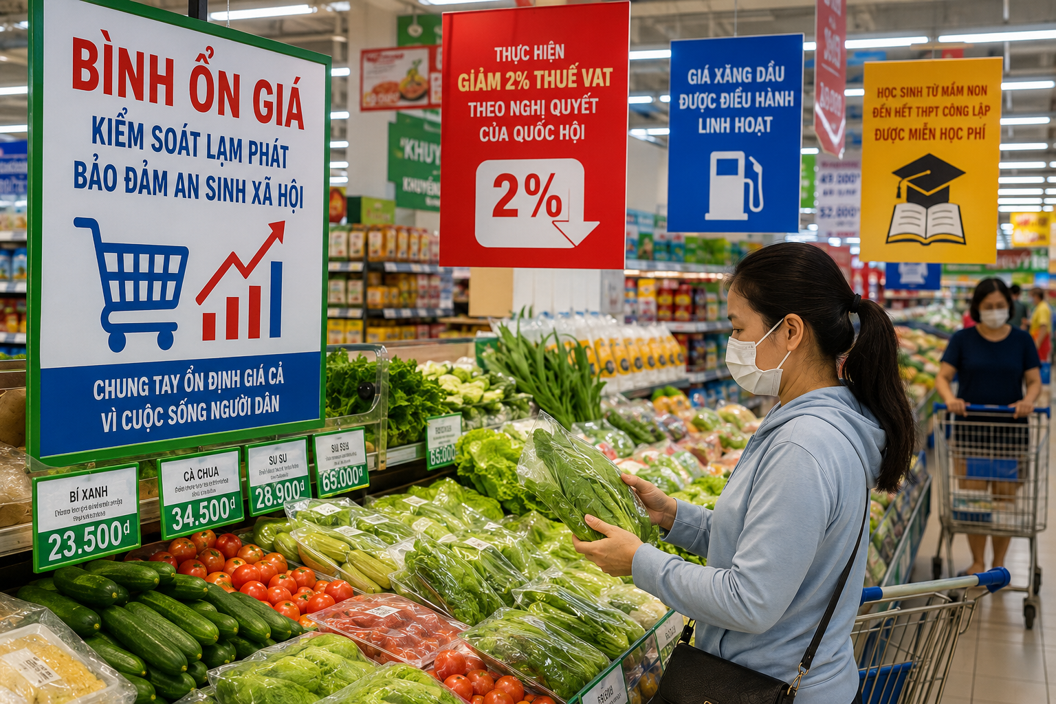 Giữ vững mặt bằng giá trước biến động toàn cầu, quyết tâm kiểm soát lạm phát năm 2026