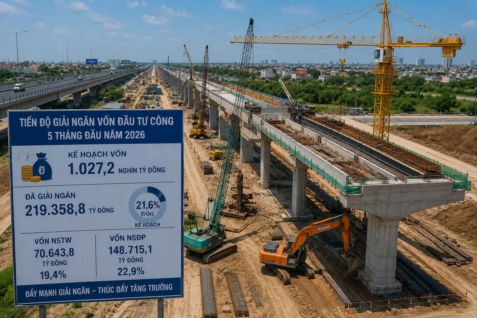 Giải ngân đầu tư công tăng tốc nhưng vẫn chưa đạt kỳ vọng