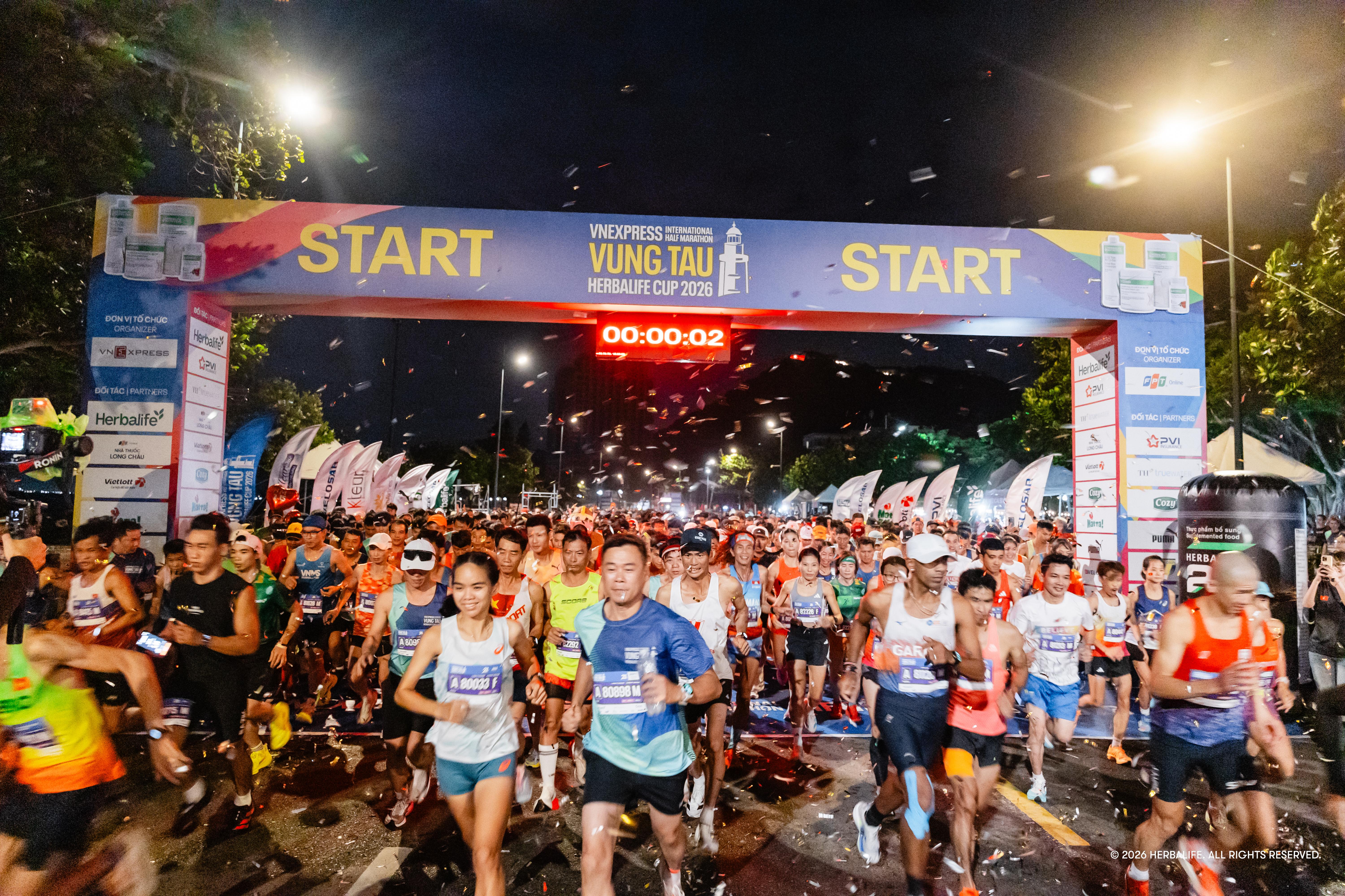 Herbalife Việt Nam tiếp sức tinh thần sống khỏe tại VnExpress Vũng Tàu International Half Marathon Herbalife Cup 2026