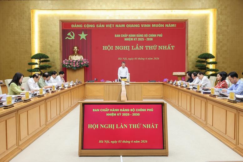 Thủ tướng Lê Minh Hưng chủ trì hội nghị lần thứ nhất Ban Chấp hành Đảng bộ Chính phủ