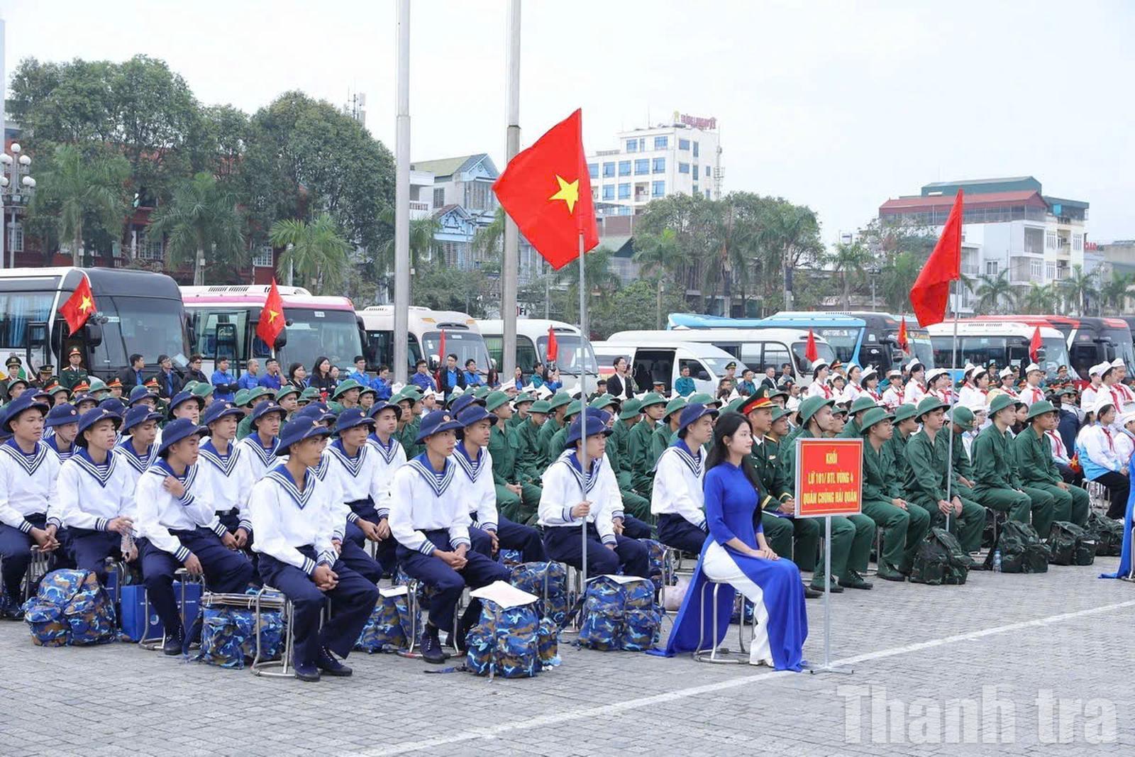 Thanh Hóa: Thanh niên tiếp bước truyền thống anh hùng lên đường nhập ngũ