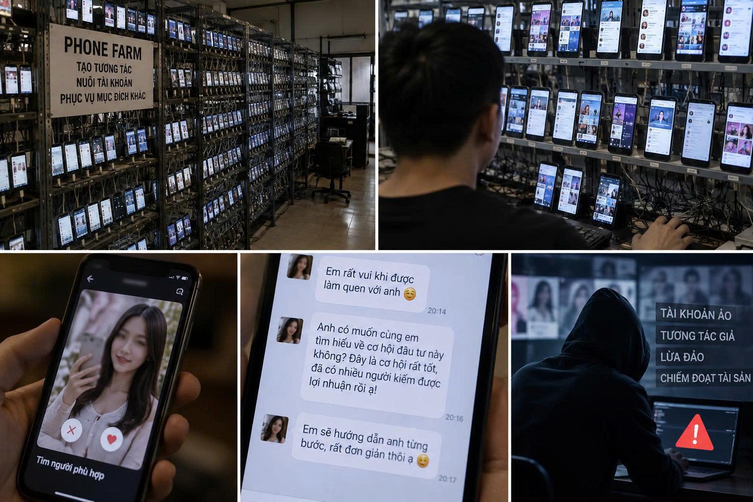 Hàng nghìn chiếc điện thoại cùng lúc 'đóng vai người thật': Phone farm đang được dùng để giăng bẫy lừa đảo thế nào?
