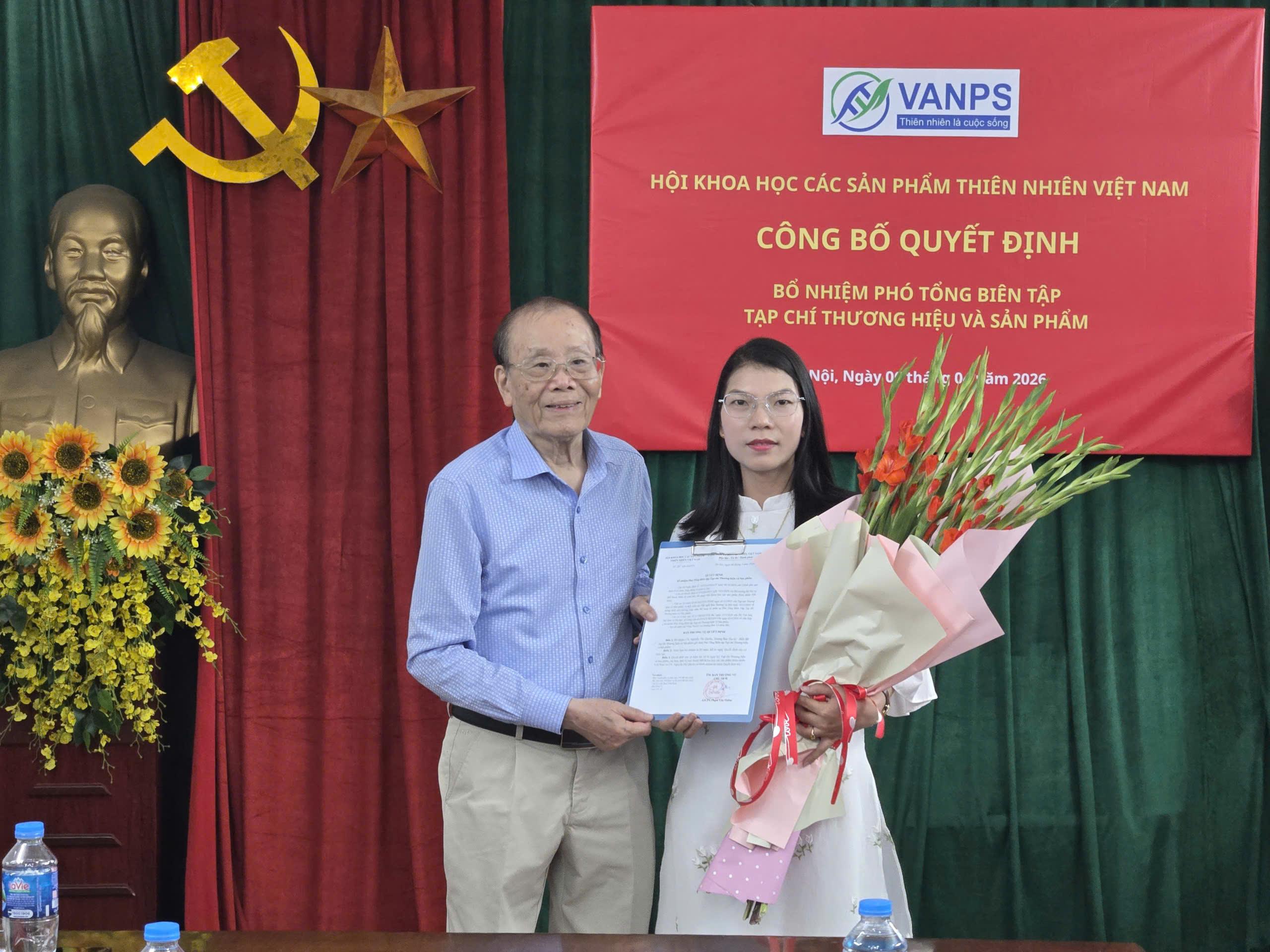 Bổ nhiệm Phó Tổng Biên tập Tạp chí Thương hiệu và Sản phẩm