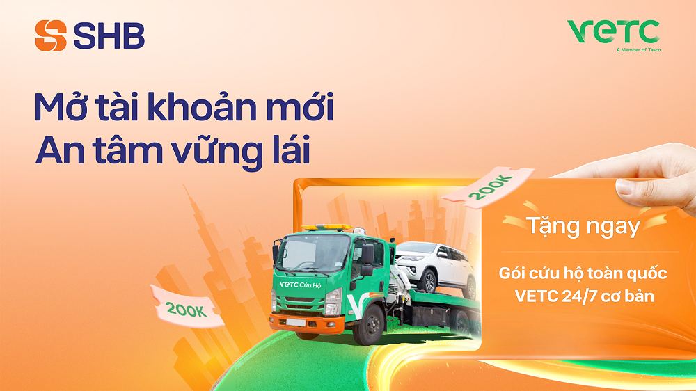 SHB tặng gói cứu hộ giao thông toàn quốc VETC cho khách hàng