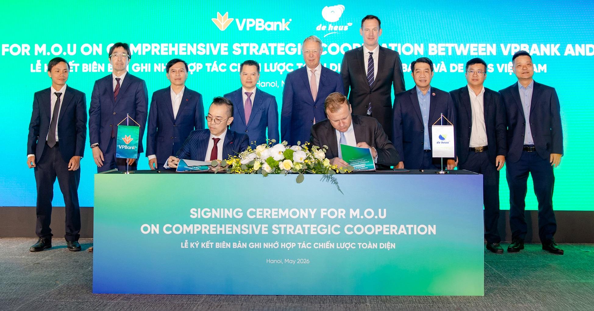 VPBank và DeHeus ký kết thỏa thuận hợp tác toàn diện, đồng hành phát triển hệ sinh thái nông nghiệp bền vững