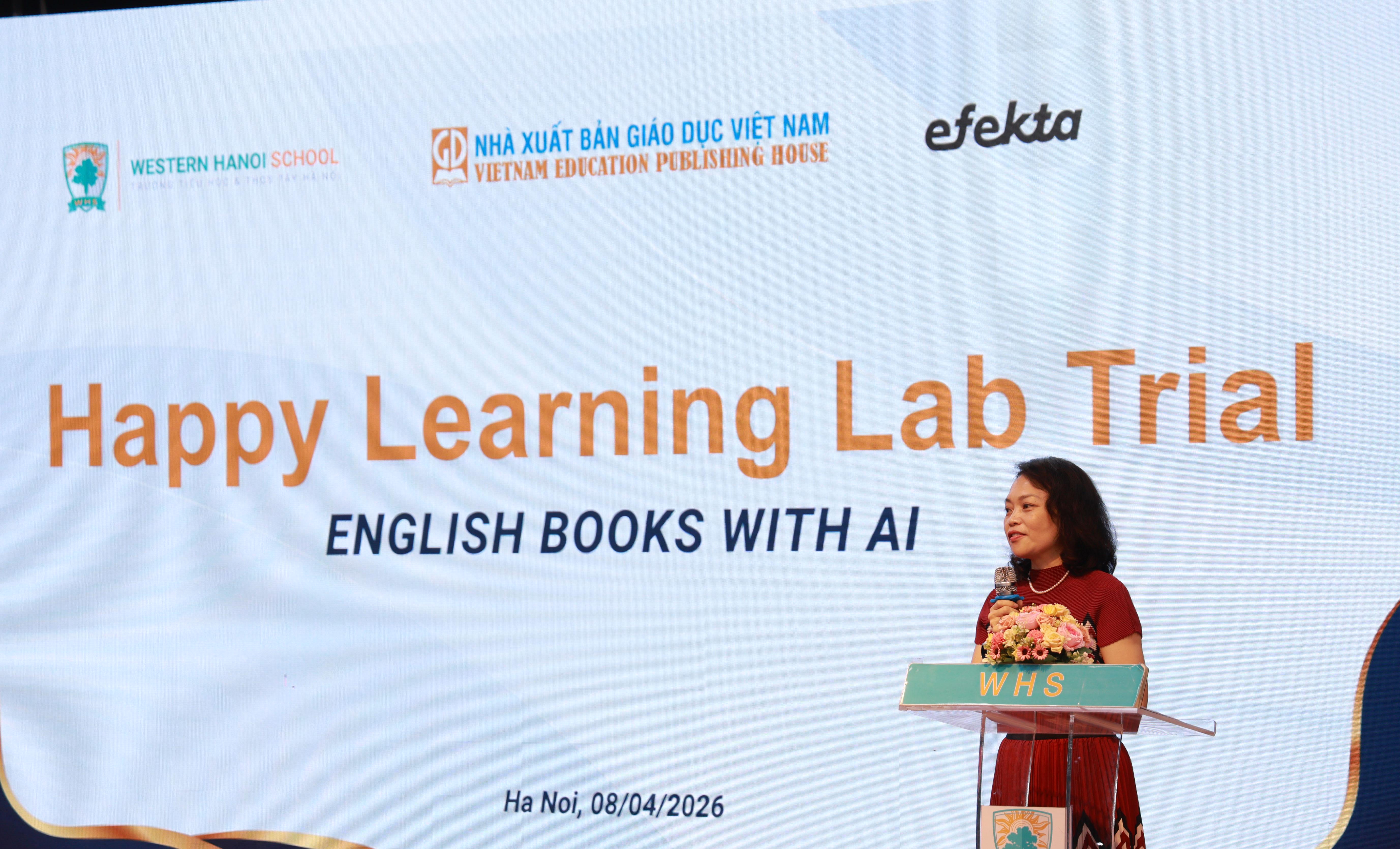 NXBGDVN phối hợp Efekta Education kiểm thử bộ sản phẩm sách học tiếng Anh ứng dụng AI cho học sinh phổ thông