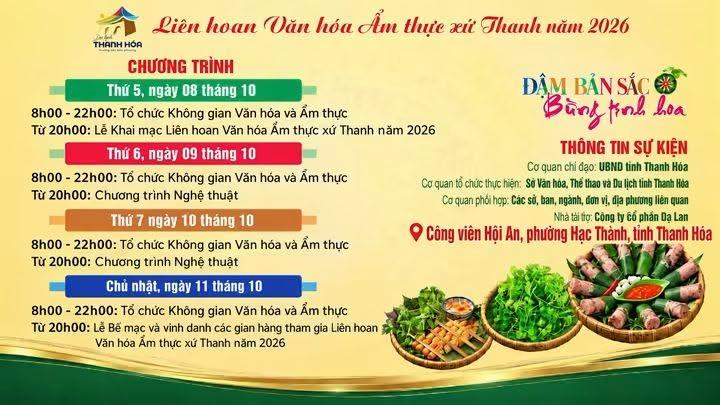 Thanh Hóa sắp có “bản đồ ẩm thực” hội tụ đặc sản 20 tỉnh, thành