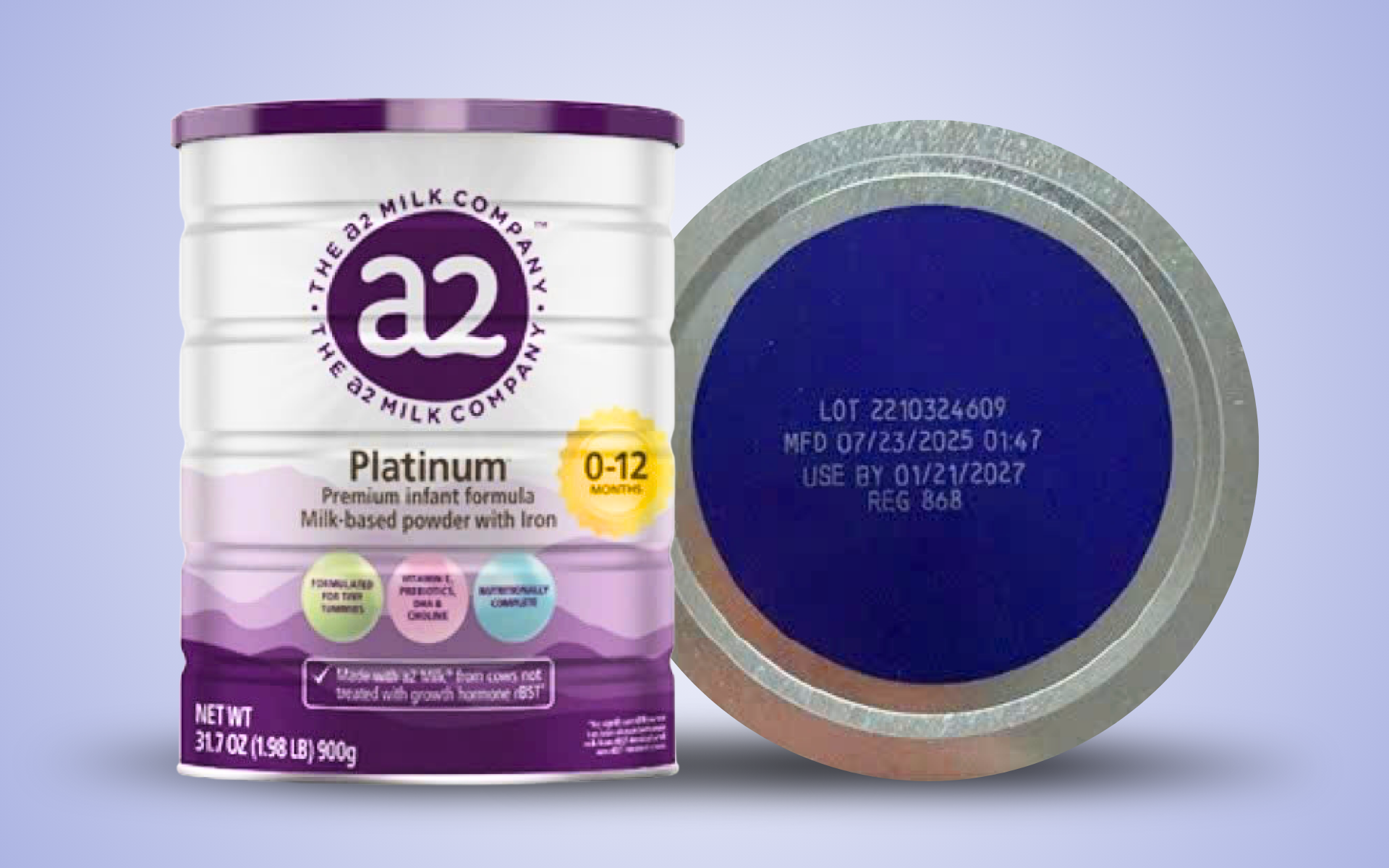 Bộ Y tế thông tin kết quả rà soát lô sữa a2 Platinum Premium bị thu hồi tại Mỹ