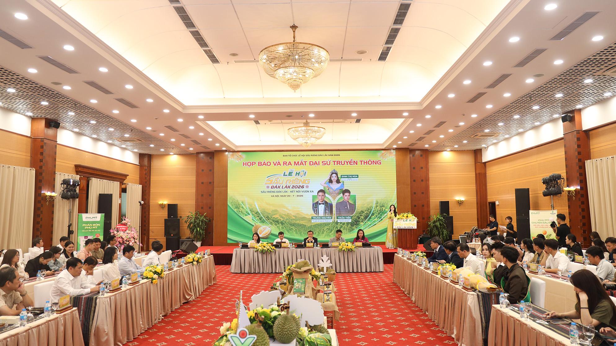 Đắk Lắk họp báo, ra mắt Đại sứ truyền thông Lễ hội sầu riêng 2026 Đắk Lắk họp báo, ra mắt Đại sứ truyền thông Lễ hội sầu riêng 2026