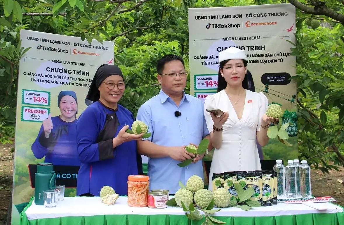 Na Chi Lăng lên "chợ mạng", hàng trăm đơn được chốt ngay tại vườn