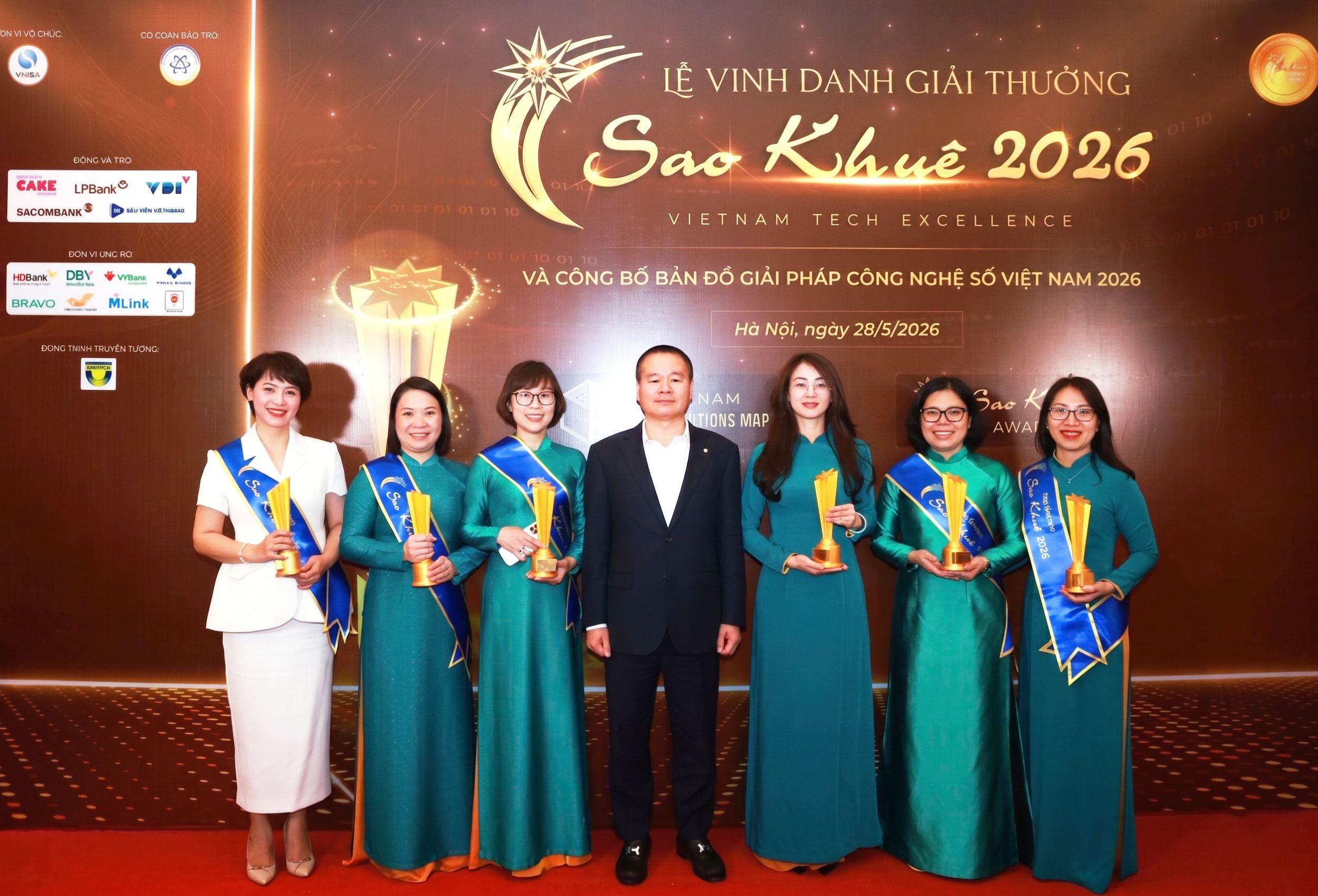Ngân hàng BIDV đạt giải Sao Khuê 2026