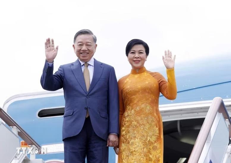 Tổng Bí thư, Chủ tịch nước Tô Lâm cùng Phu nhân bắt đầu thăm cấp Nhà nước Liên bang Nga