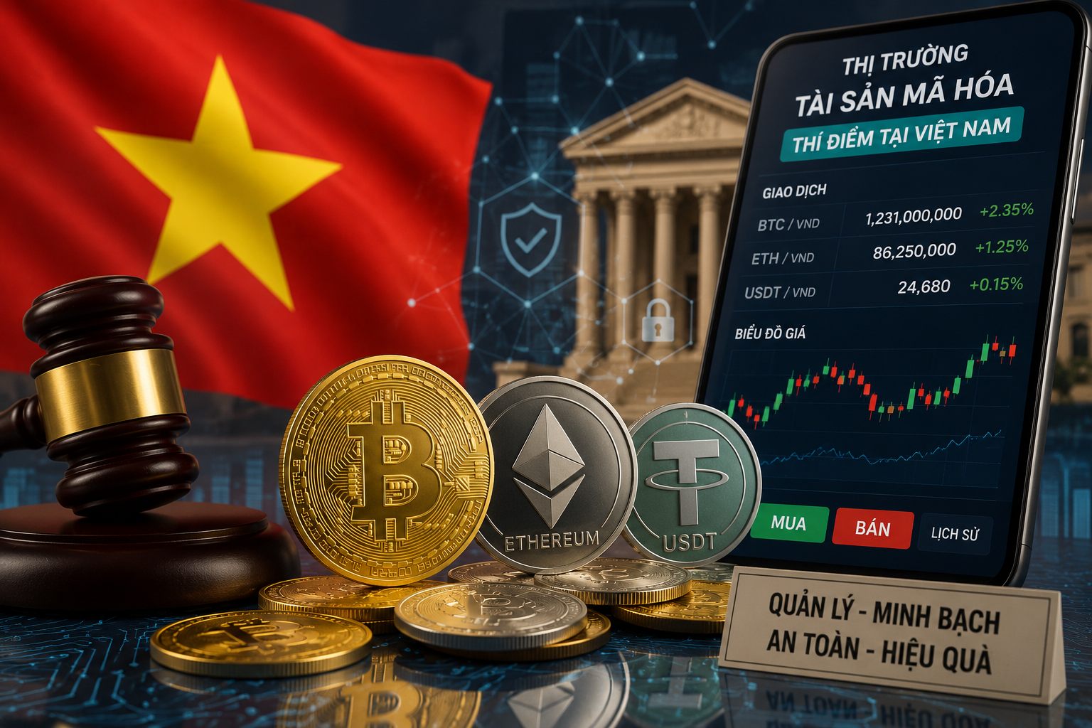 Hình thành thị trường tài sản mã hóa minh bạch, an toàn và có sức cạnh tranh Hình thành thị trường tài sản mã hóa minh bạch, an toàn và có sức cạnh tranh