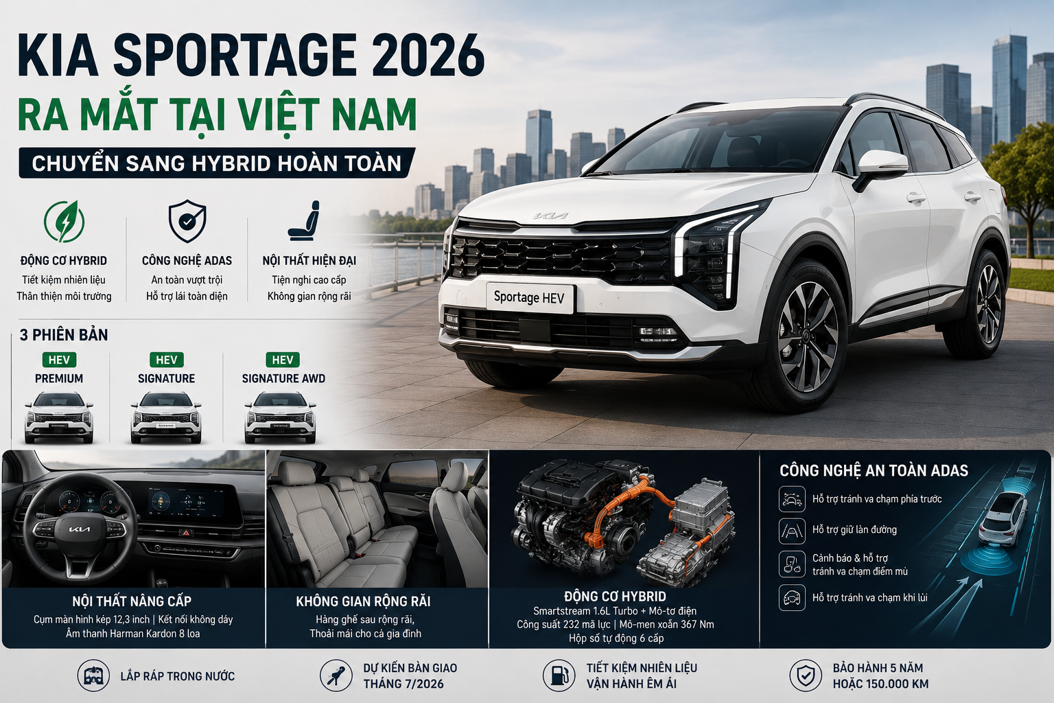 Kia Sportage 2026 chuyển sang hybrid hoàn toàn, chờ giá để cạnh tranh ở phân khúc C-SUV Kia Sportage 2026 chuyển sang hybrid hoàn toàn, chờ giá để cạnh tranh ở phân khúc C-SUV