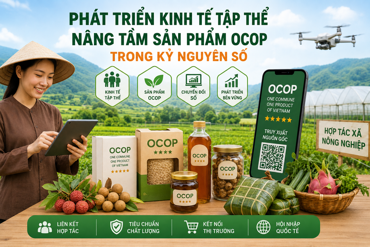 Chuyển đổi số mở lối cho kinh tế tập thể, đưa sản phẩm OCOP vươn xa thị trường toàn cầu