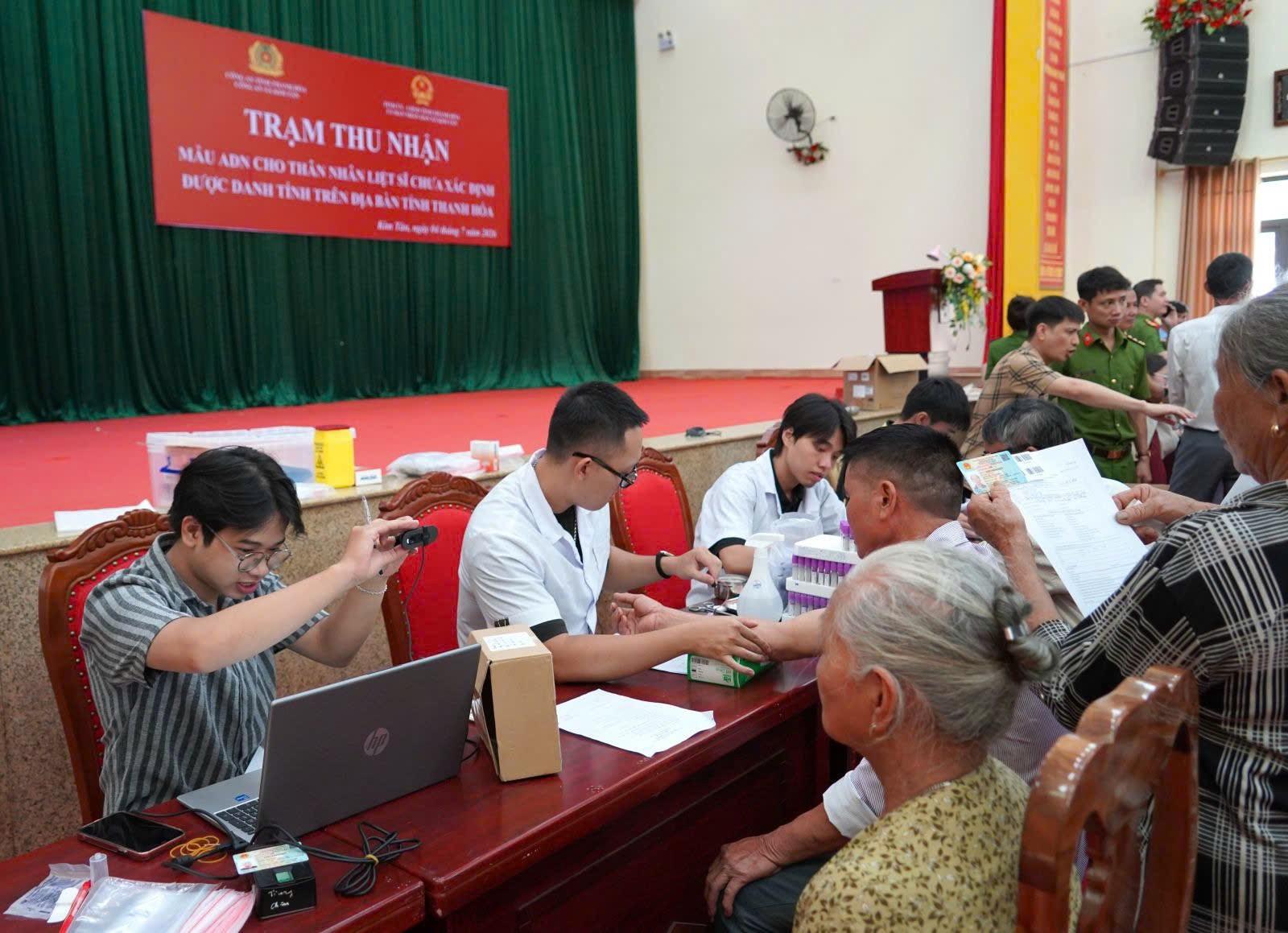 Thanh Hóa dẫn đầu cả nước trong thu nhận mẫu ADN thân nhân liệt sĩ