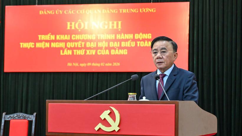 Đảng ủy các cơ quan Đảng Trung ương triển khai Chương trình hành động thực hiện Nghị quyết Đại hội XIV