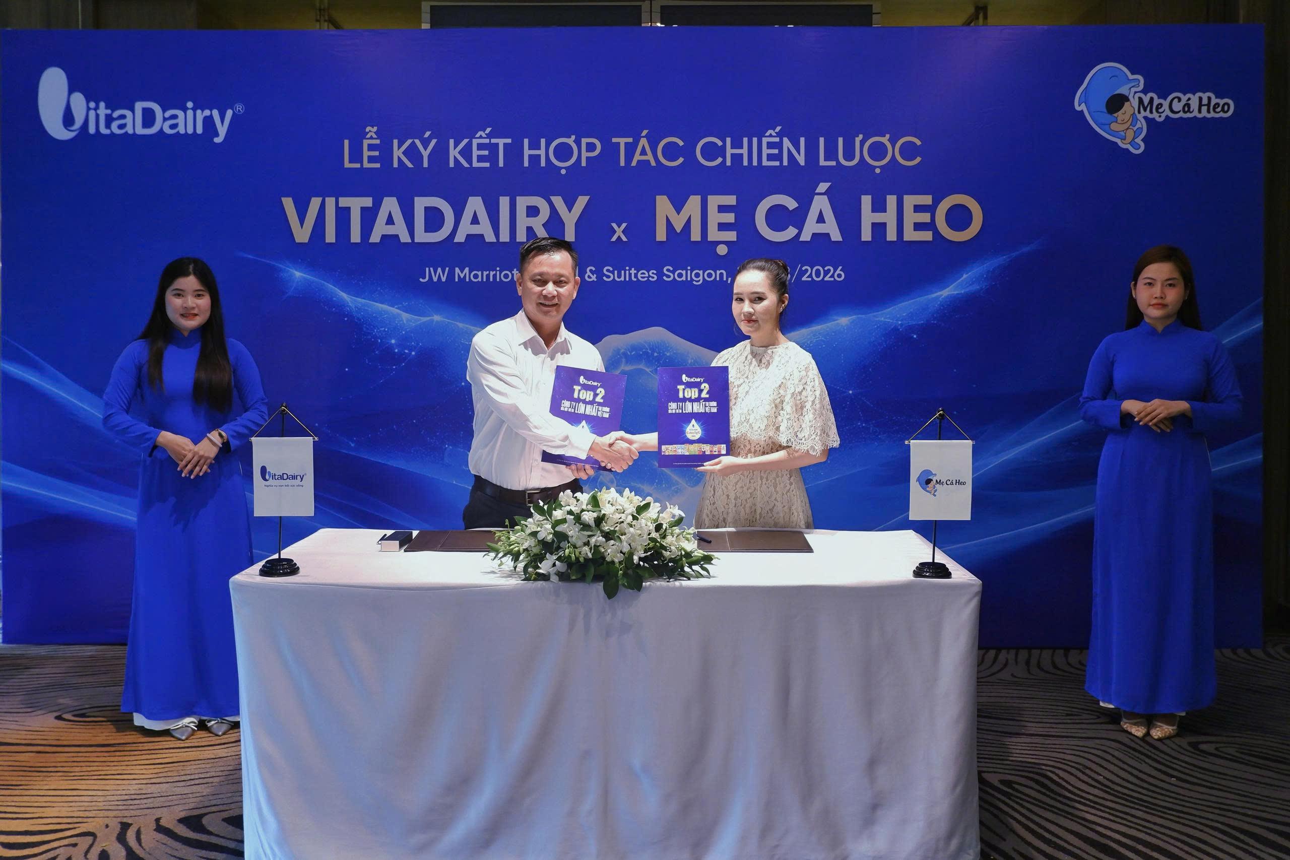 VitaDairy và thương hiệu Mẹ & Bé - Mẹ Cá Heo ký kết hợp tác chiến lược VitaDairy và thương hiệu Mẹ & Bé - Mẹ Cá Heo ký kết hợp tác chiến lược