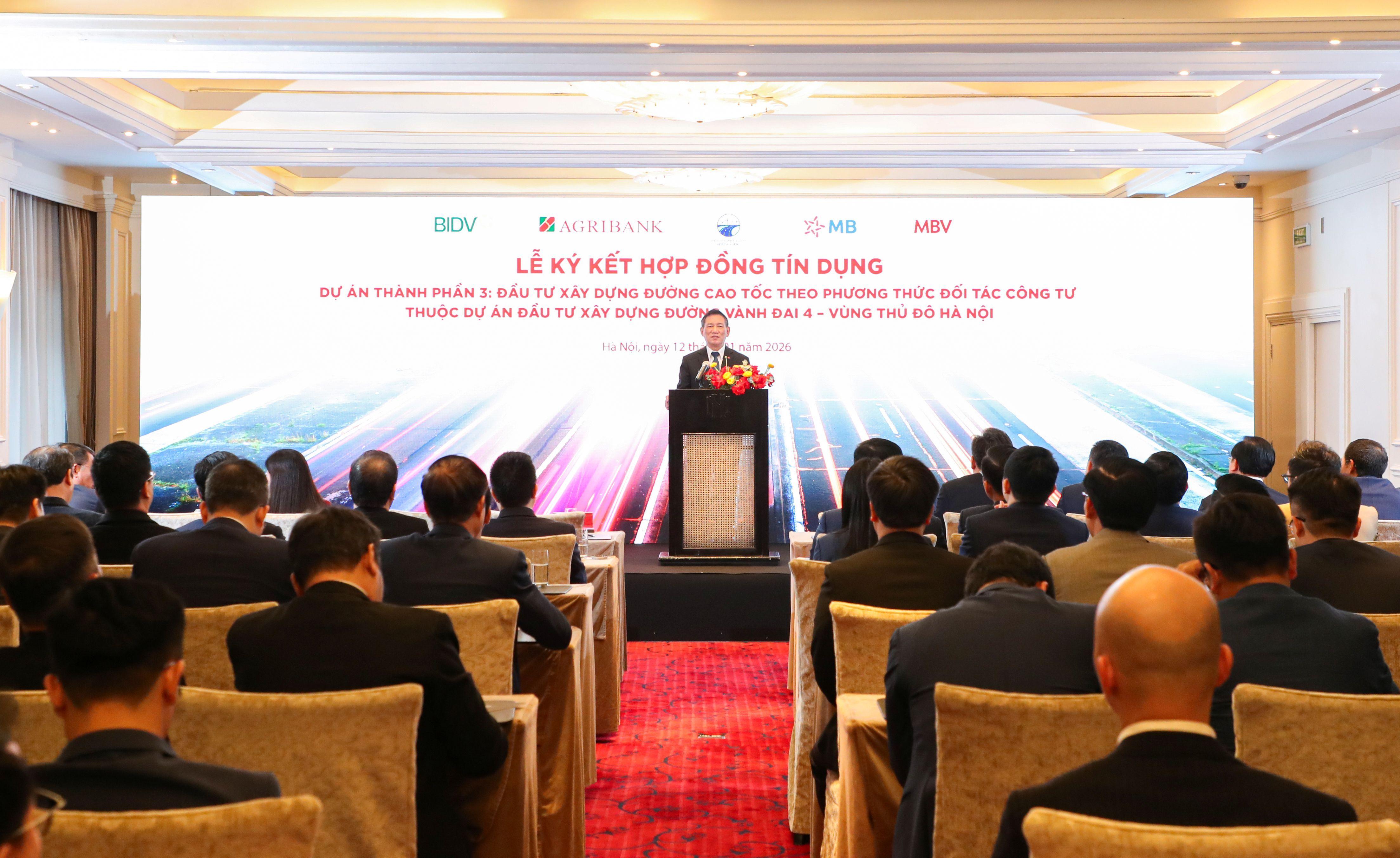 Agribank làm đầu mối thu xếp khoản tín dụng 25.453 tỷ đồng cho Dự án đầu tư xây dựng đường Vành đai 4 - Vùng Thủ đô Hà Nội