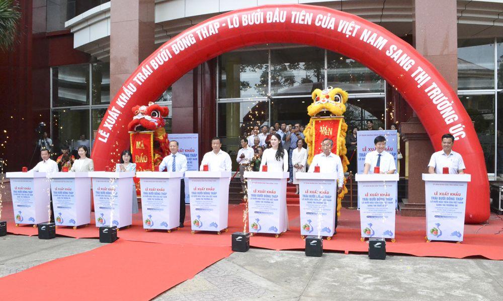 Đồng Tháp xuất khẩu lô bưởi đầu tiên sang thị trường Úc