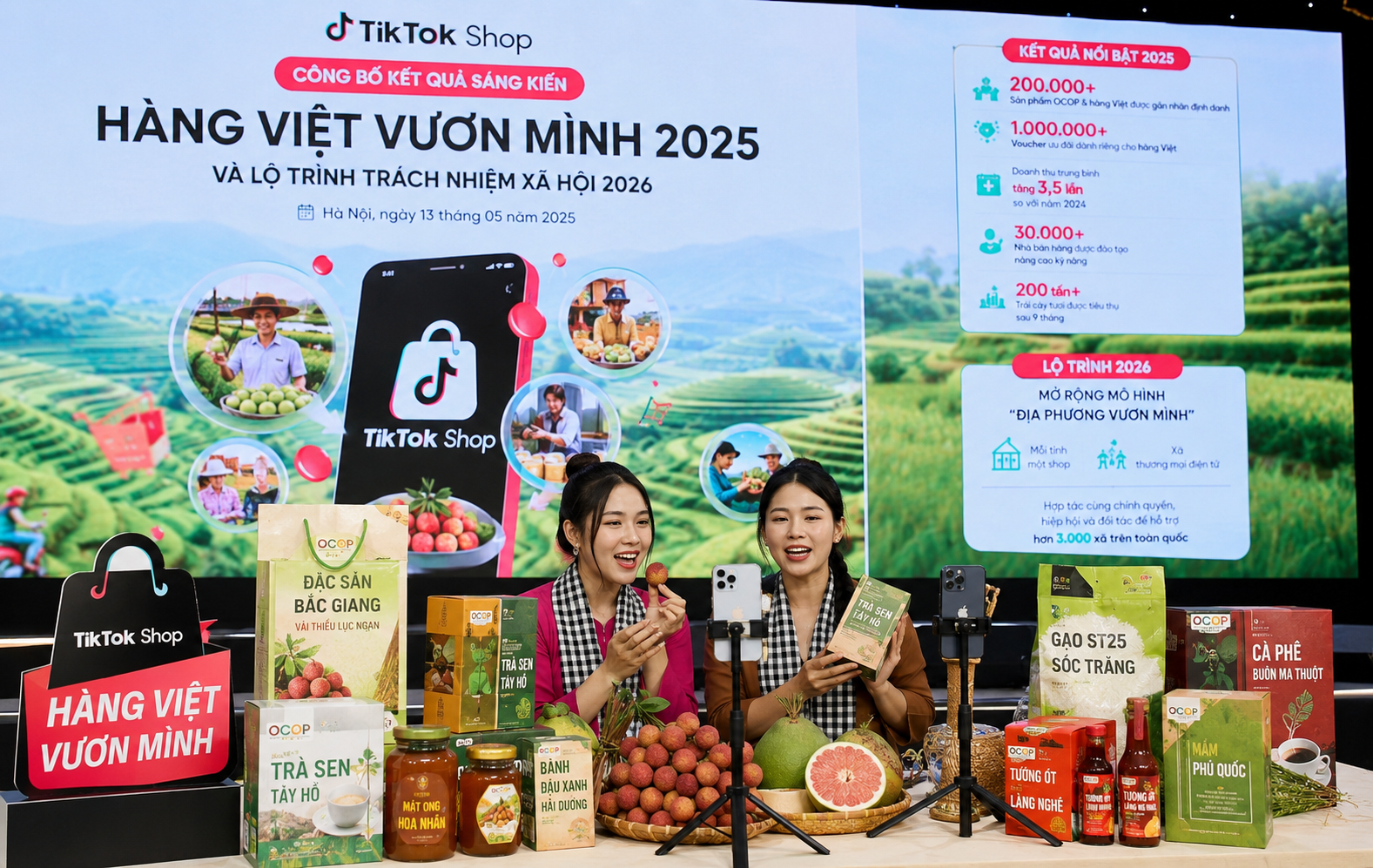 TikTok Shop thúc đẩy hàng Việt lên sàn số, hàng trăm nghìn sản phẩm OCOP tăng hiện diện