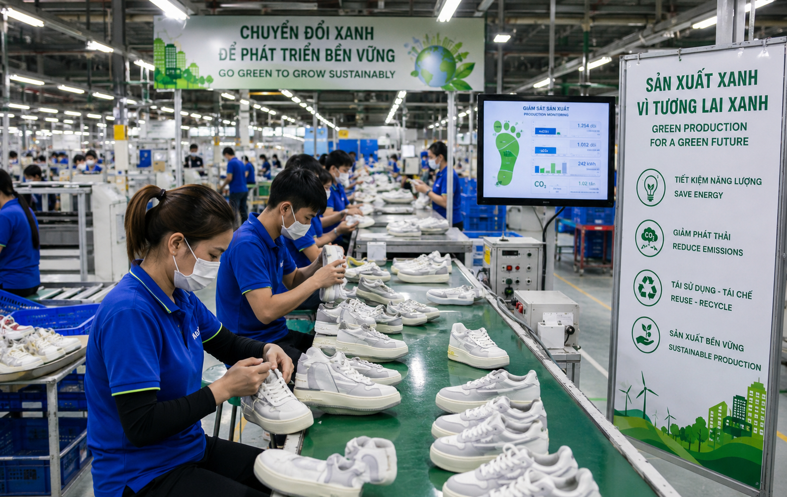 Da giày Việt tăng tốc chuyển đổi xanh, củng cố chuỗi cung ứng để bứt phá xuất khẩu Da giày Việt tăng tốc chuyển đổi xanh, củng cố chuỗi cung ứng để bứt phá xuất khẩu