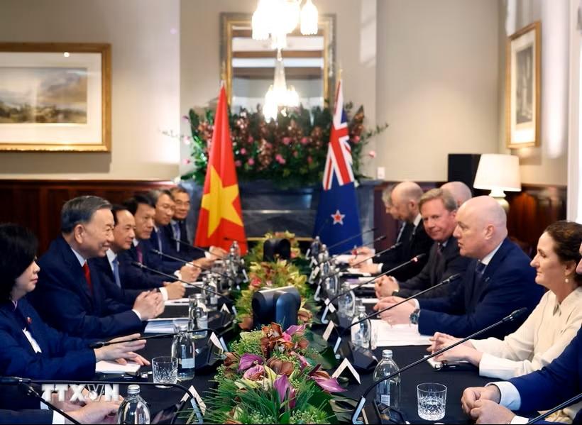 Tuyên bố chung giữa Việt Nam và New Zealand nhân chuyến thăm cấp Nhà nước của Tổng Bí thư, Chủ tịch nước Tô Lâm tới New Zealand