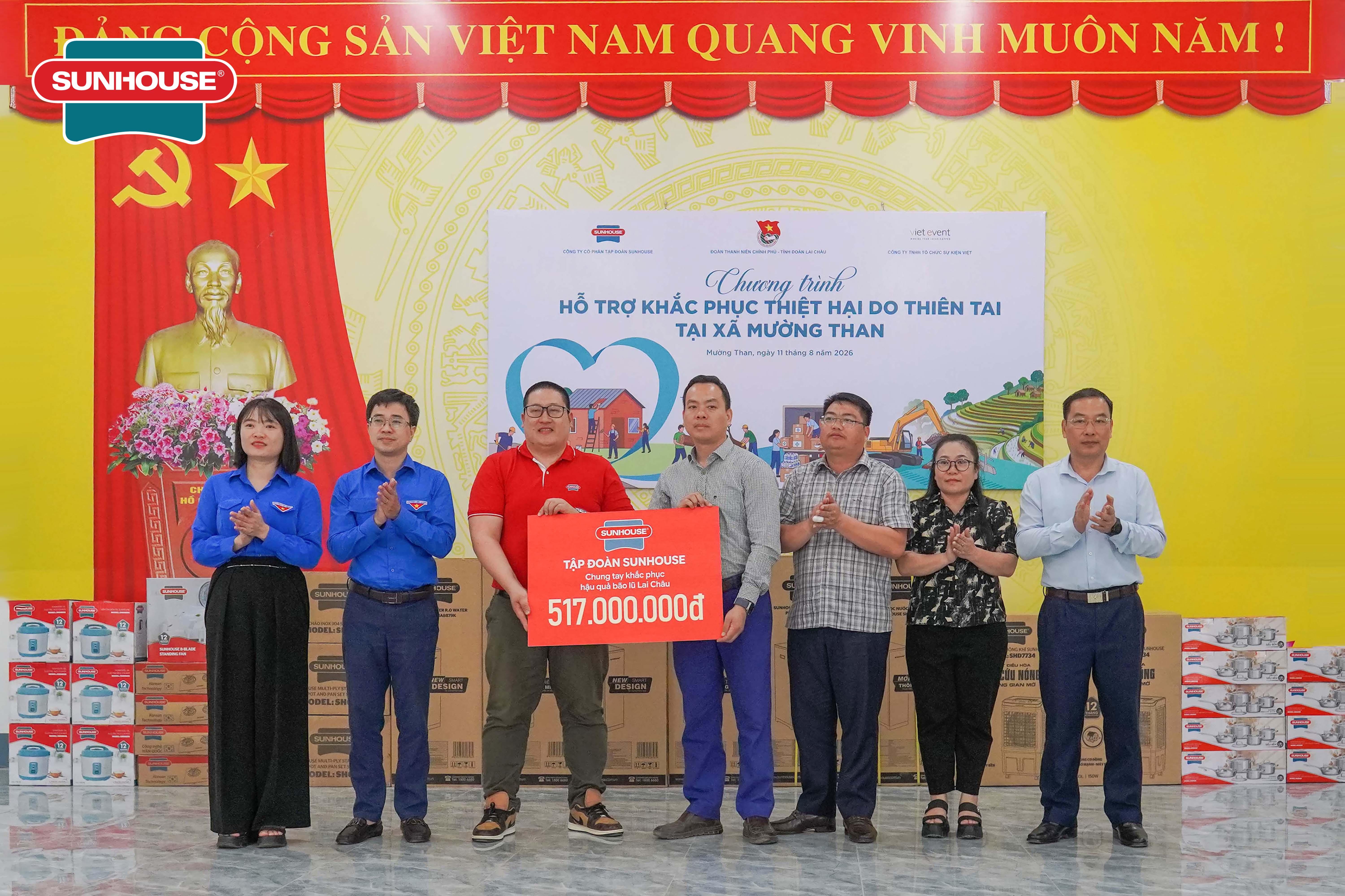 Tập đoàn SUNHOUSE đồng hành cùng người dân vùng lũ Lai Châu, góp sức dựng lại cuộc sống từ những điều thiết yếu Tập đoàn SUNHOUSE đồng hành cùng người dân vùng lũ Lai Châu, góp sức dựng lại cuộc sống từ những điều thiết yếu