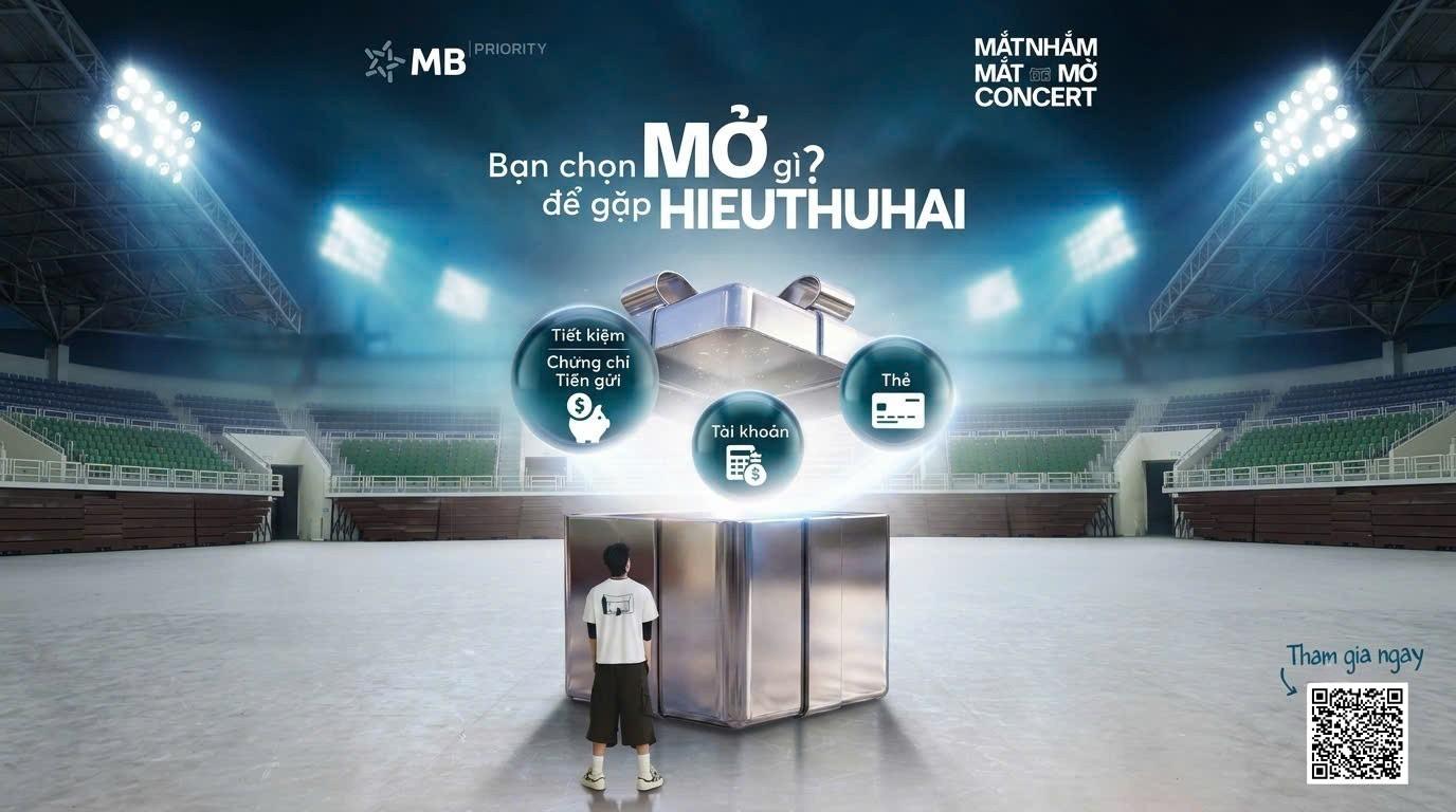 MB Priority trở thành Nhà tài trợ Kim cương của “Mắt Nhắm Mắt Mở” Concert 2026 – Concert cá nhân đầu tiên của HIEUTHUHAI MB Priority trở thành Nhà tài trợ Kim cương của “Mắt Nhắm Mắt Mở” Concert 2026 – Concert cá nhân đầu tiên của HIEUTHUHAI