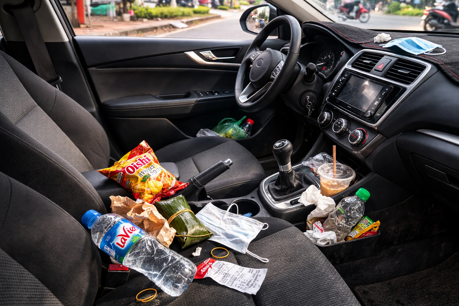 Tài xế để rác trong xe có thể bị phạt tù