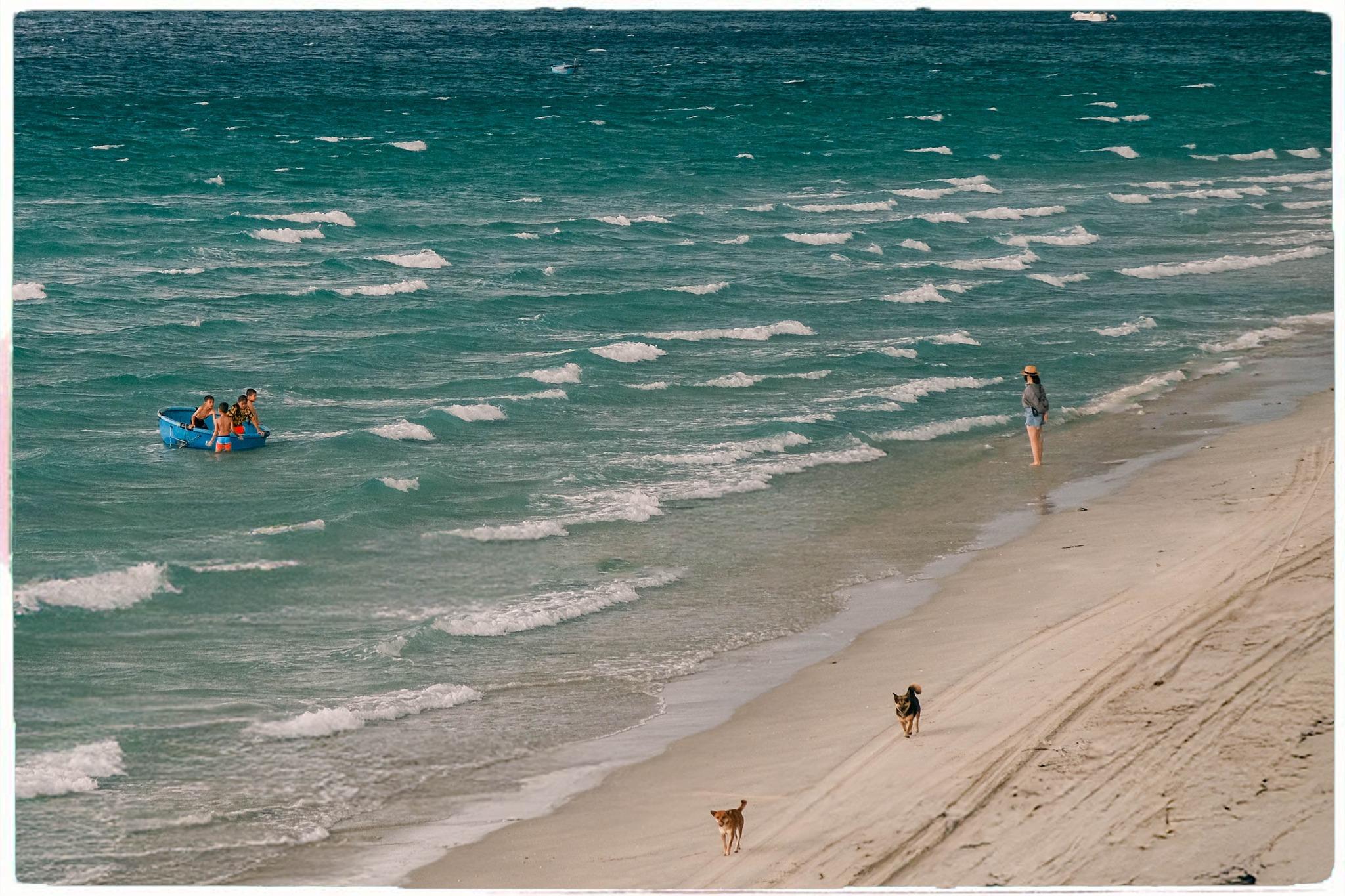 Bãi biển được ví như 'Hawaii thu nhỏ' của Việt Nam, nước biển trong vắt, sóng êm, cách trung tâm Nha Trang chưa đầy 50km