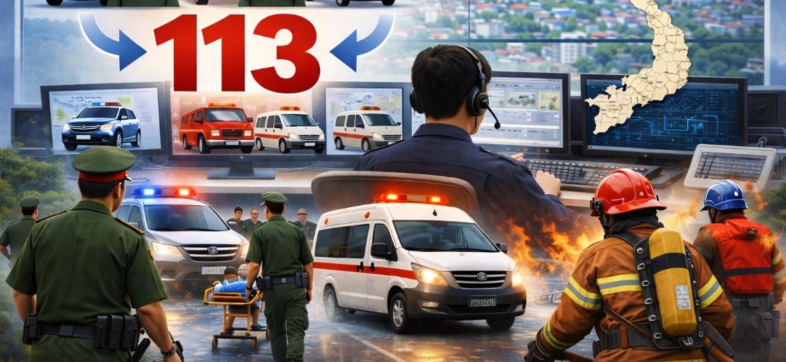 Việt Nam sẽ dùng chung đầu số 113 cho mọi tình huống khẩn cấp trên toàn quốc!