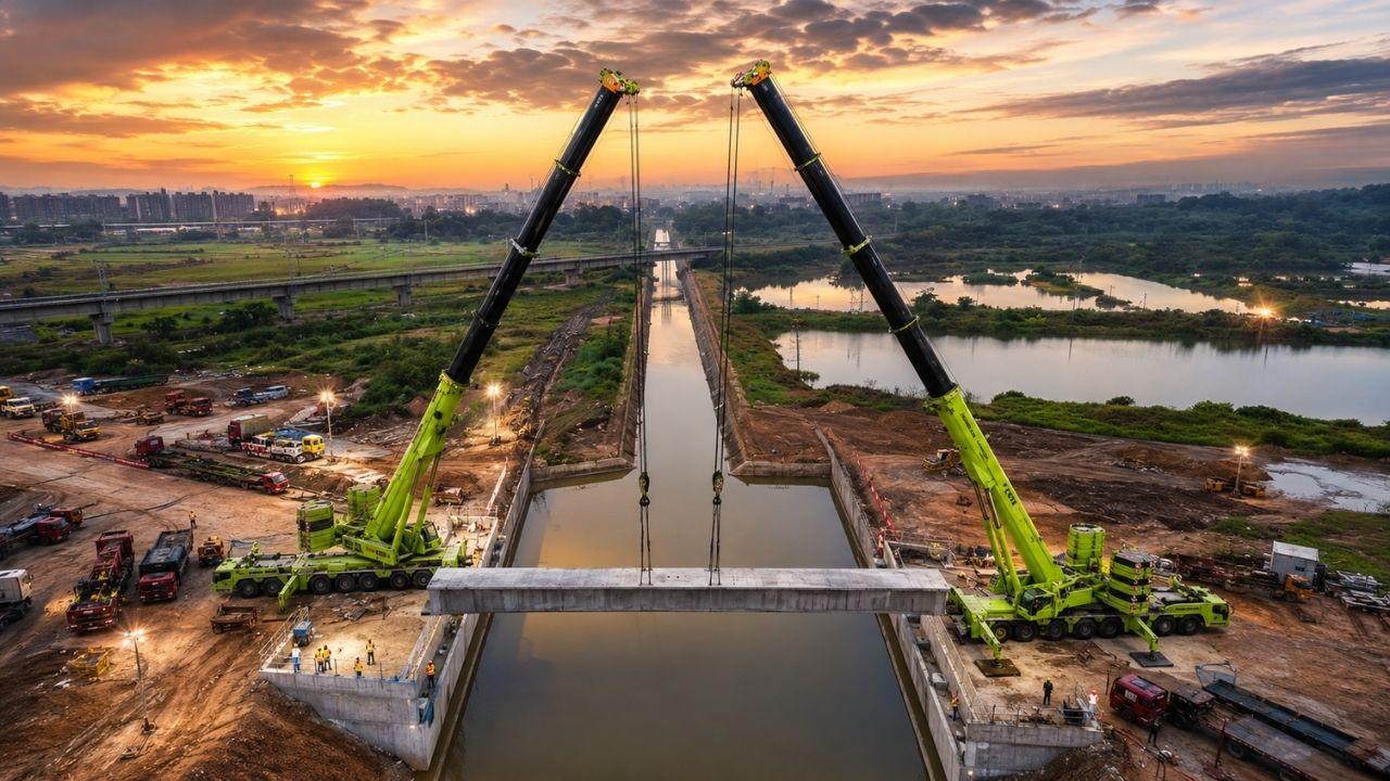 Phát hiện đoàn xe Trung Quốc chở hơn 1.000 tấn thiết bị vượt 100km trong đêm, thực hiện nhiệm vụ cấp tốc trong 24 giờ