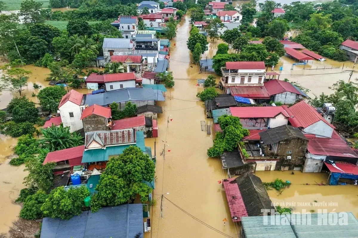 Thanh Hóa: Cảnh báo lũ trên sông Bưởi, sông Yên, nguy cơ ngập vùng trũng thấp