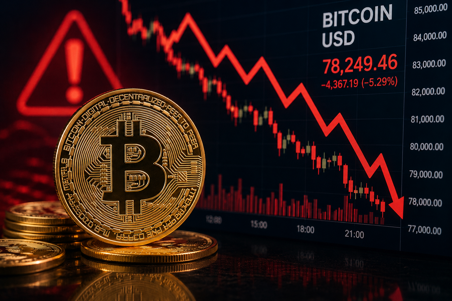 Bitcoin lao dốc dưới 80.000 USD chuyên gia cảnh báo nguy cơ còn giảm sâu