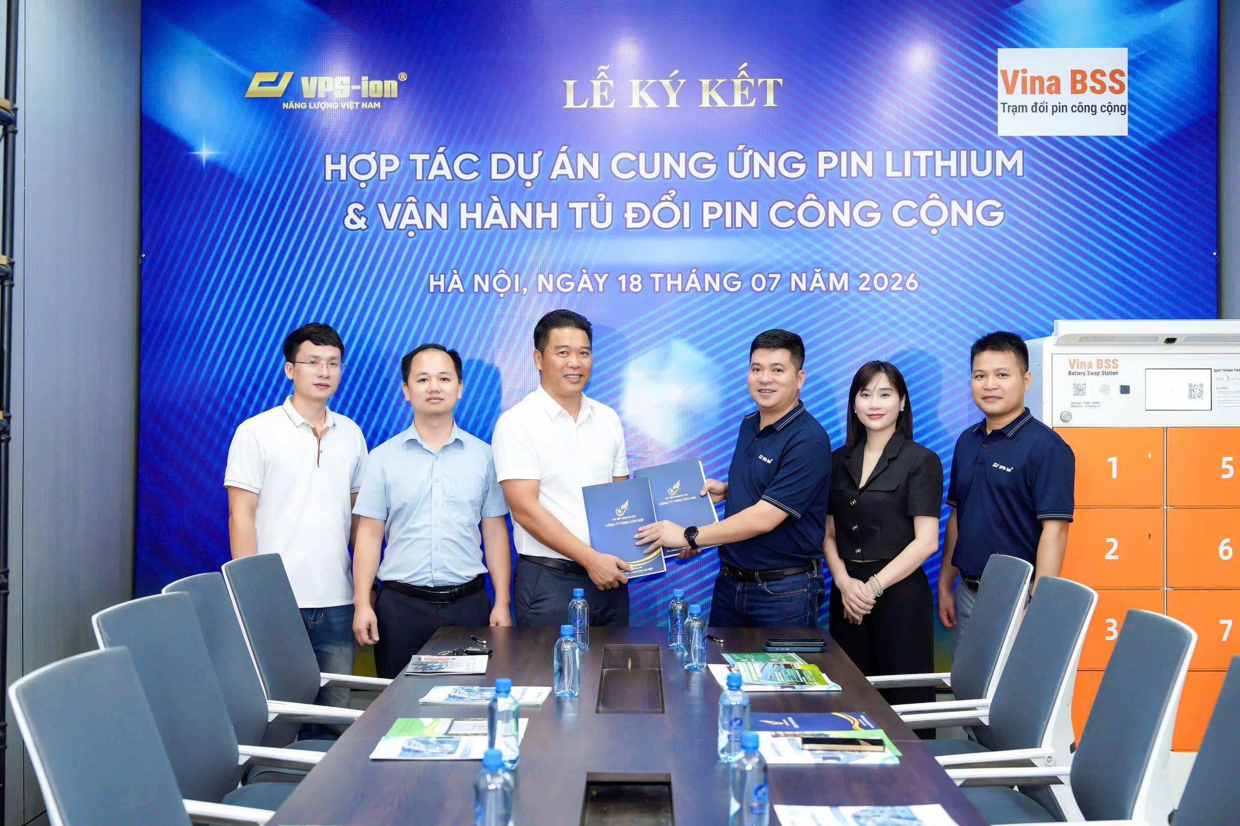Công ty PSG Năng Lượng Việt Nam và Vina BSS ký kết hợp tác chiến lược, phát triển giải pháp pin lithium cho hệ thống đổi pin Công ty PSG Năng Lượng Việt Nam và Vina BSS ký kết hợp tác chiến lược, phát triển giải pháp pin lithium cho hệ thống đổi pin