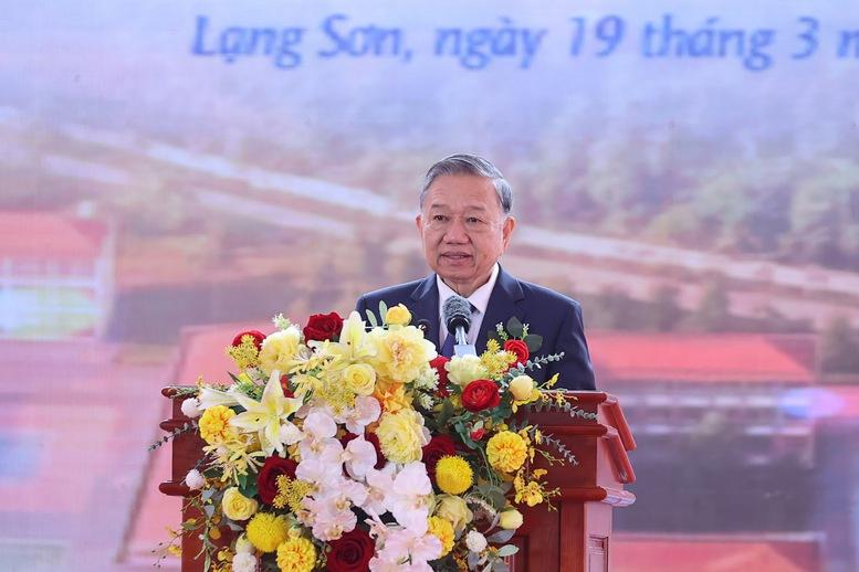 Phát biểu của Tổng Bí thư Tô Lâm tại lễ khởi công đồng loạt 121 trường nội trú vùng biên