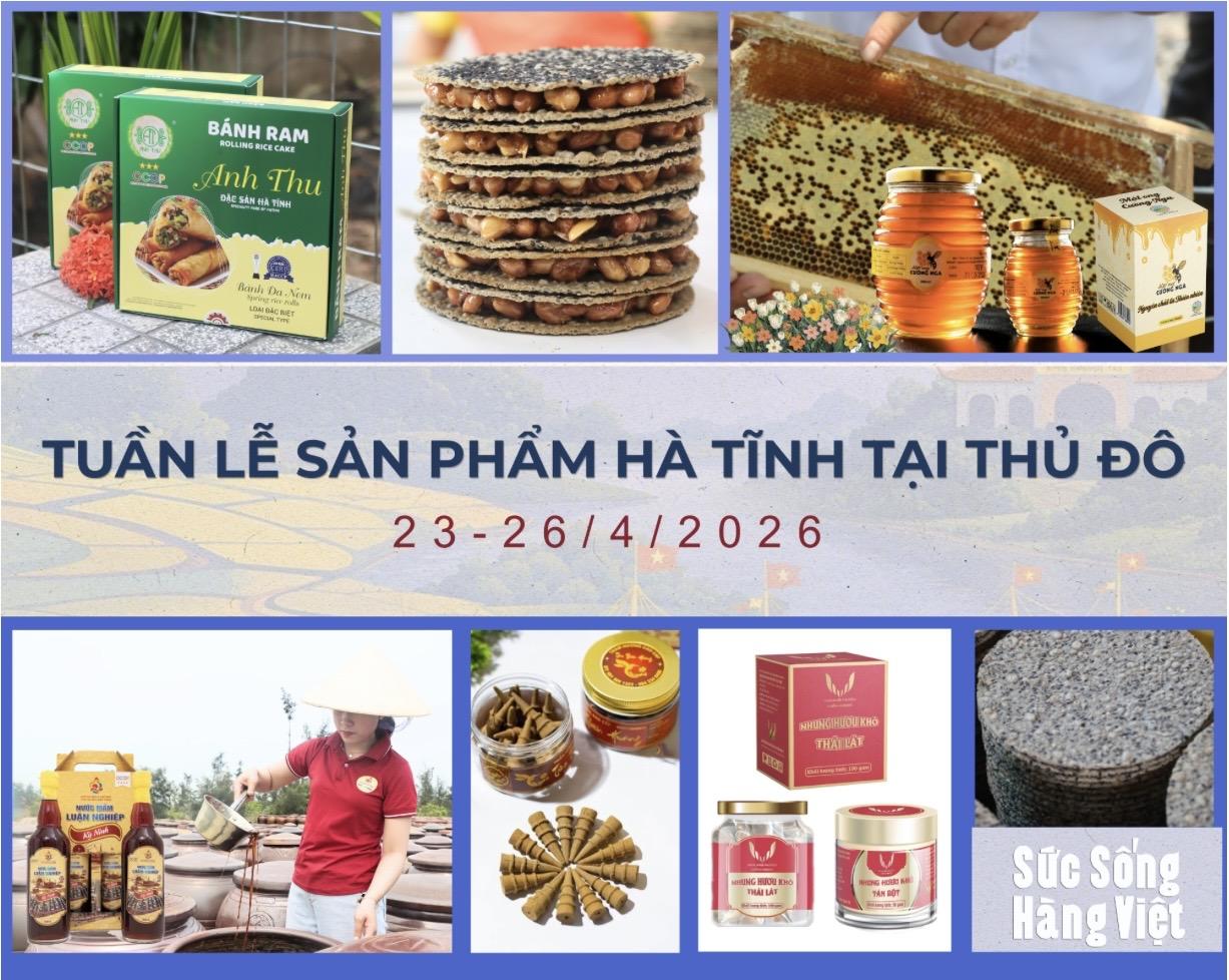 “Sức sống hàng Việt”: Đặc sản Hà Tĩnh vào Thủ đô, tăng tốc kết nối, mở rộng thị trường