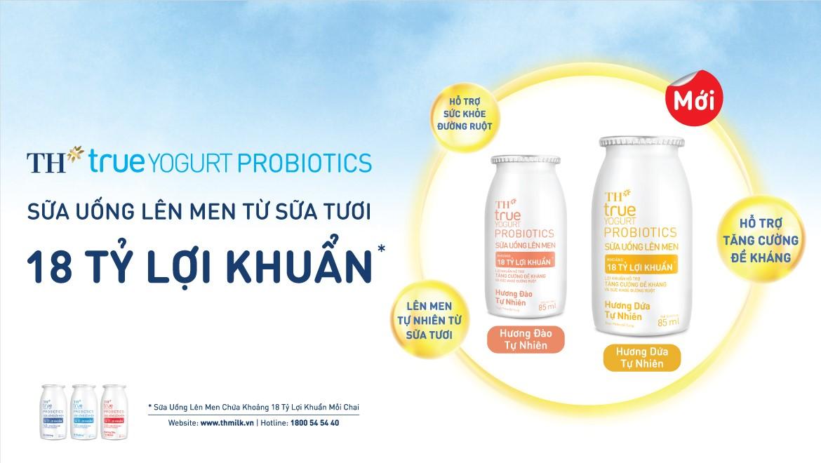 Tập đoàn TH ra mắt Sữa uống lên men hương đào tự nhiên và hương dứa tự nhiên Tập đoàn TH ra mắt Sữa uống lên men hương đào tự nhiên và hương dứa tự nhiên
