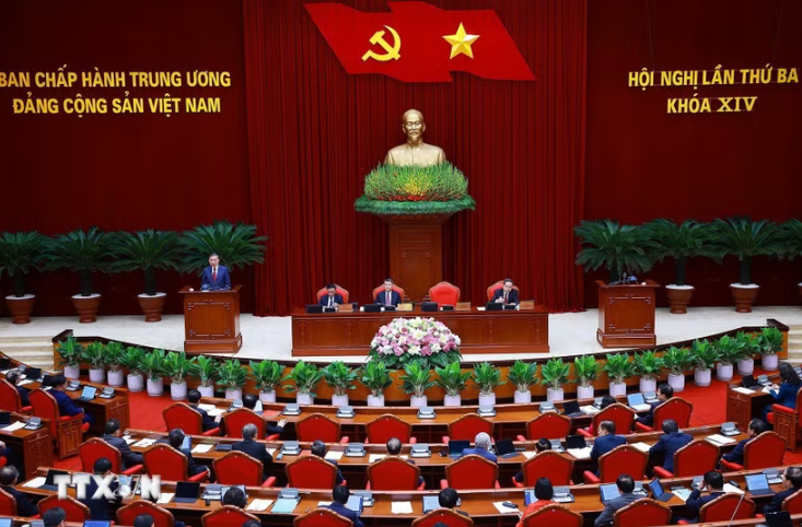 Khai mạc trọng thể Hội nghị lần thứ ba Ban Chấp hành Trung ương Đảng khóa XIV Khai mạc trọng thể Hội nghị lần thứ ba Ban Chấp hành Trung ương Đảng khóa XIV