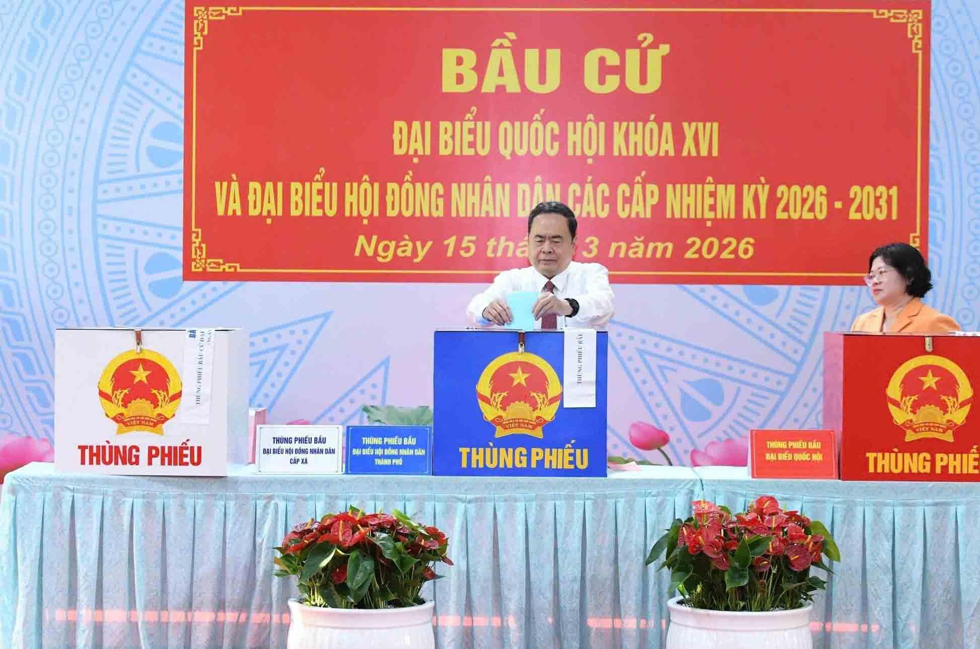 Chiều nay công bố danh sách những người trúng cử đại biểu Quốc hội khóa XVI